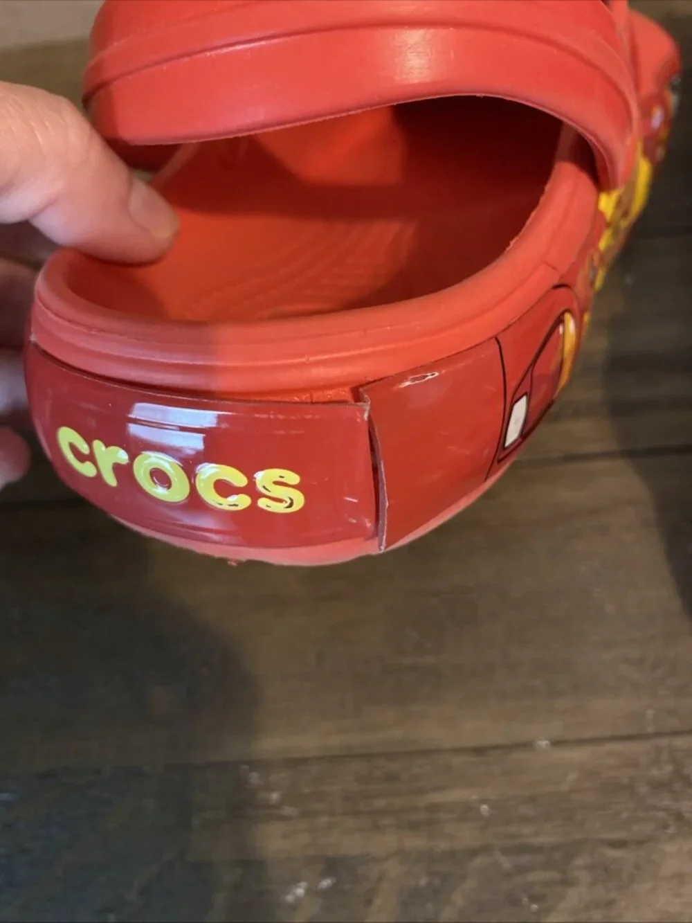 lightning mcqueen crocs M8 W10 - Picture 4 of 7